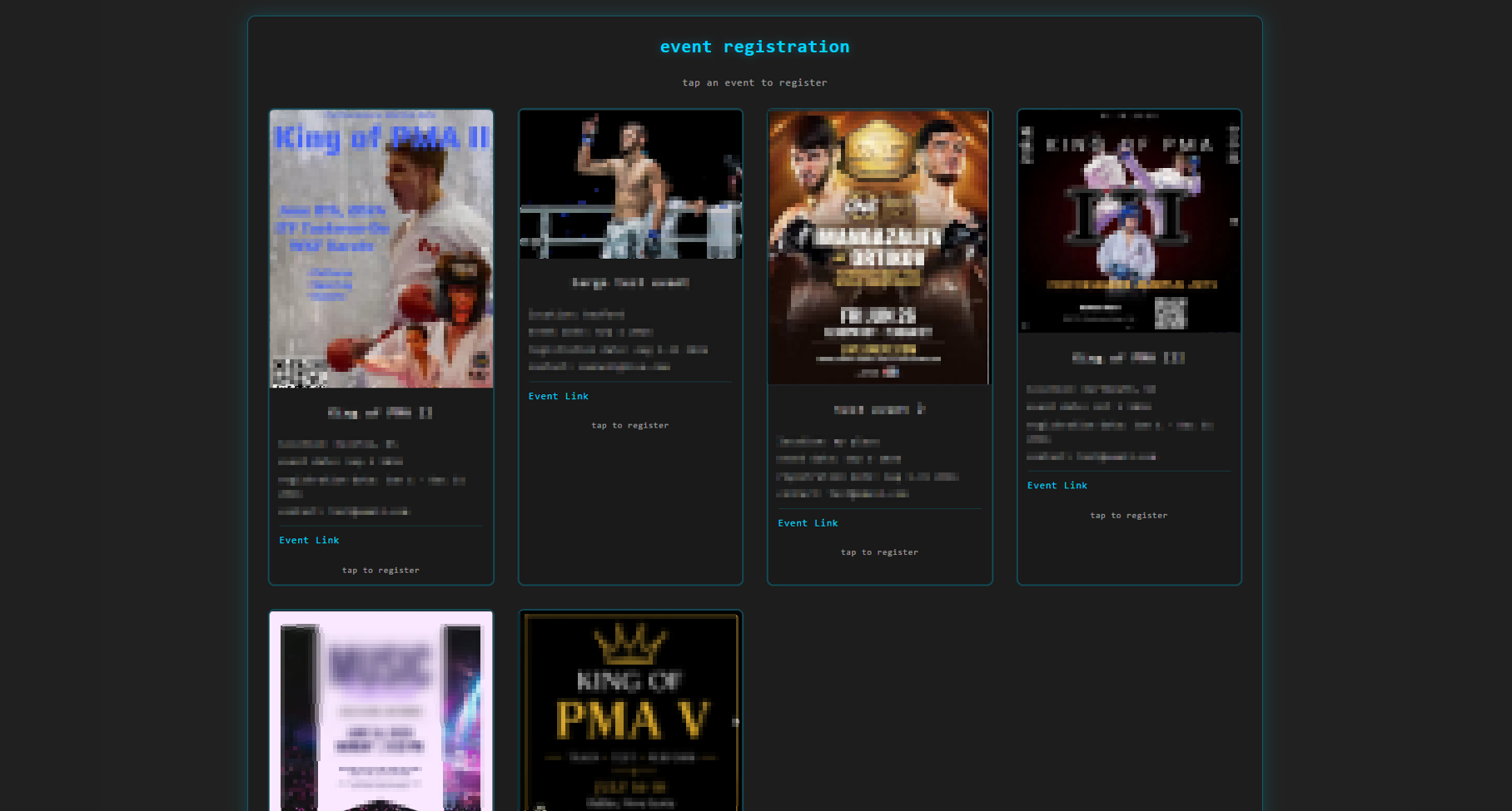 Event registration